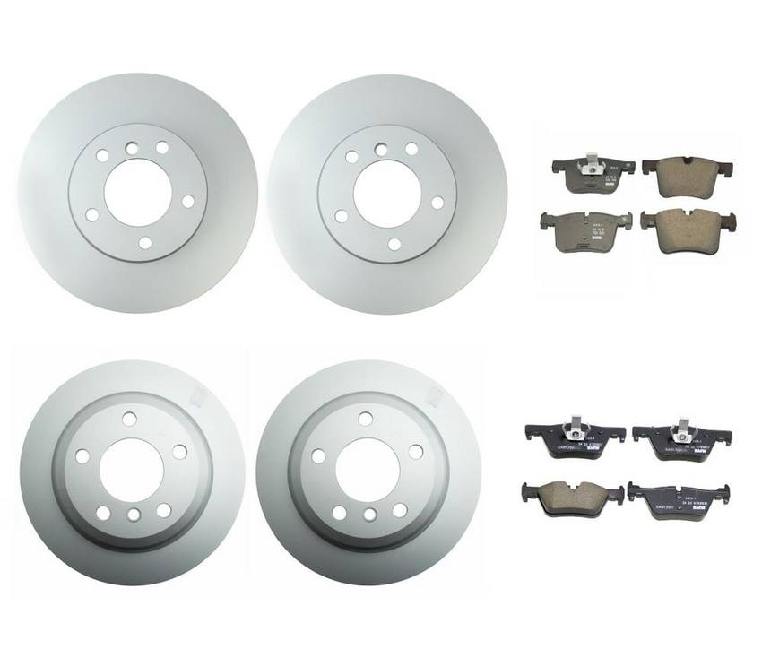 BMW Brake Kit - Pads and Rotors Front &  Rear (312mm/300mm)